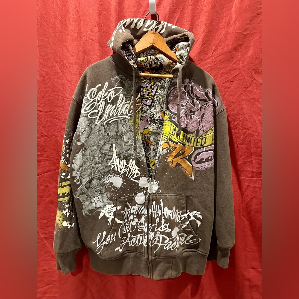 Ecko unlimited rawthentic reversible sweatshirt